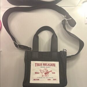 True Religion Black Tote/Crossbody Bag
